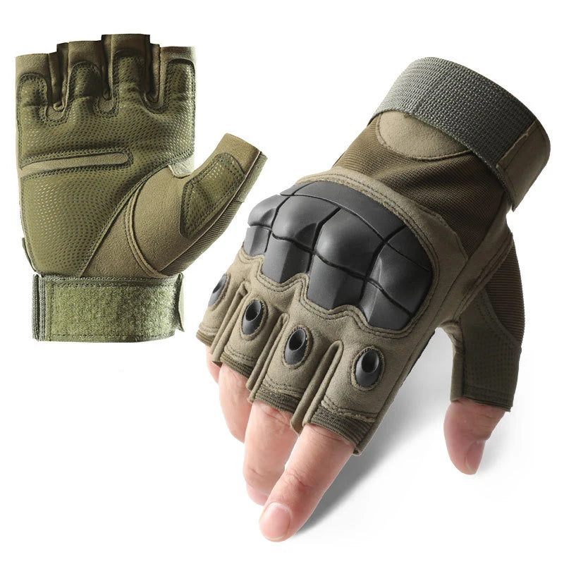 Cycling Tactical Gloves Men Women Half Finger Soft Shell Gloves Spring Summer Training Combat Protection Motorcycle Gloves