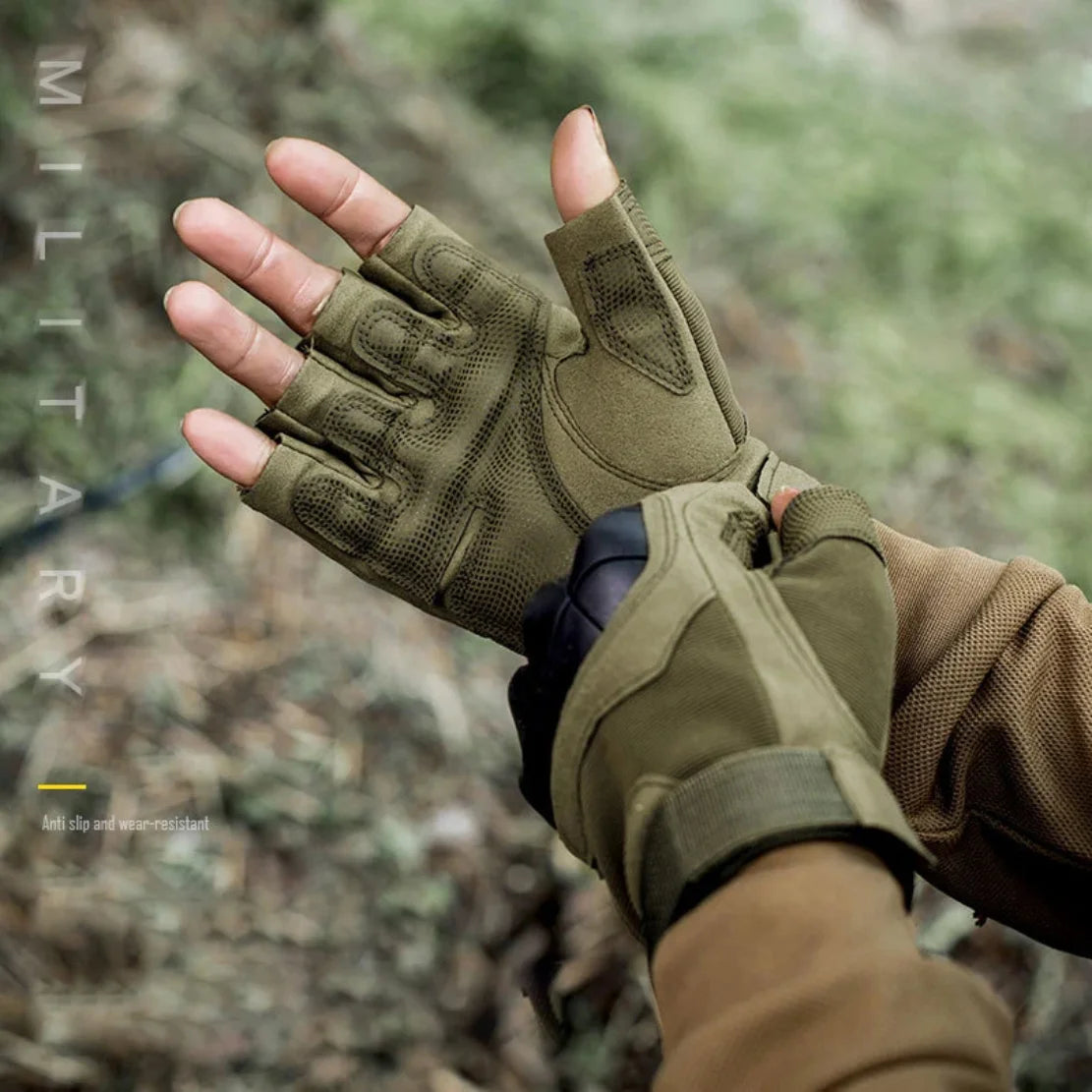Cycling Tactical Gloves Men Women Half Finger Soft Shell Gloves Spring Summer Training Combat Protection Motorcycle Gloves