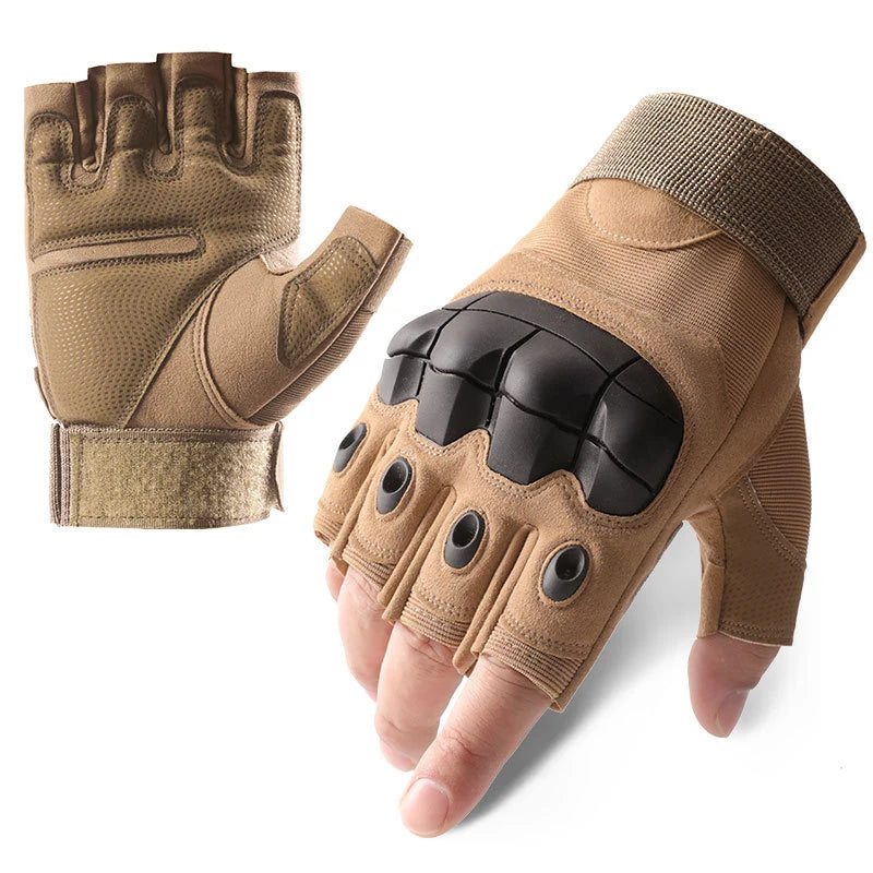Cycling Tactical Gloves Men Women Half Finger Soft Shell Gloves Spring Summer Training Combat Protection Motorcycle Gloves